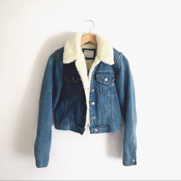 ASOS Jackets & Blazers - ASOS Sherpa Denim Jacket size 2